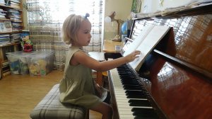 Ярослава Лемешкина, 4 года. И.Беркович «Этюд» №1 (Открытый урок)