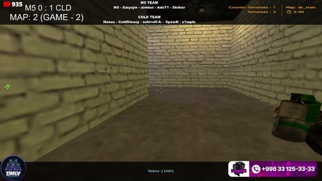 ONLY GAMERS | CHOYXONADA LOLLIPOP 2 | COLD vs M5 | CS 1.6 смотреть онлайн