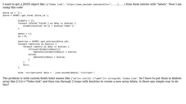 Wordpress: How to get a custom entry field label with Gravity Forms? смотреть онлайн