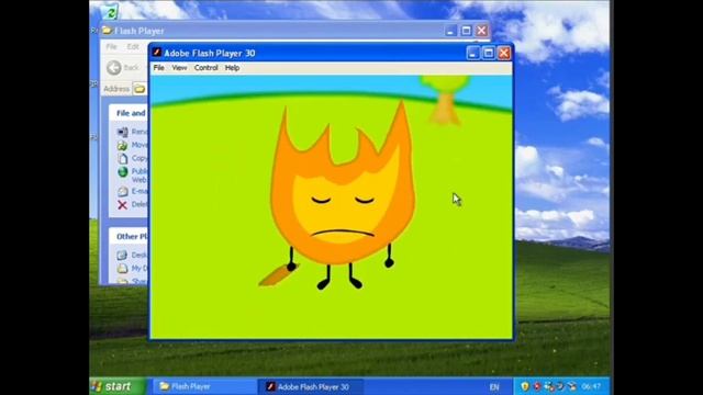Playing Firey Candy Bar Adventure on windows XP смотреть онлайн
