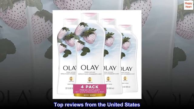 Olay Fresh Outlast Cooling White Strawberry & Mint Body Wash, 22 oz, (4 Count) смотреть онлайн
