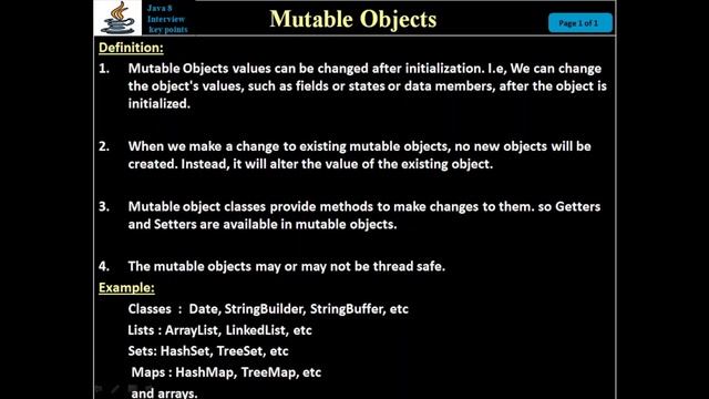 261. Mutable Objects смотреть онлайн