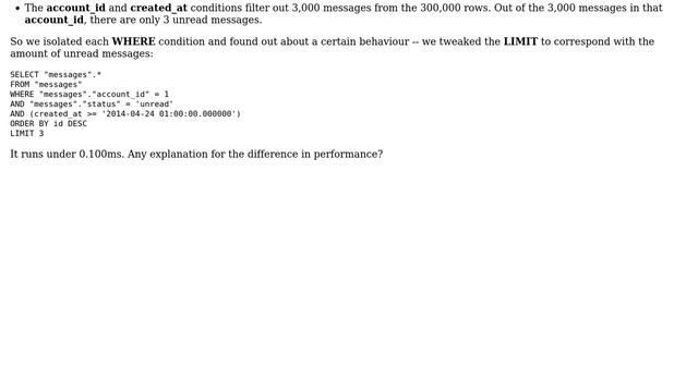 Databases: Slow Query with LIMIT смотреть онлайн
