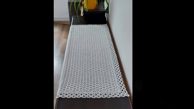 Салфетки вязаные большие / Large knitted napkins смотреть онлайн