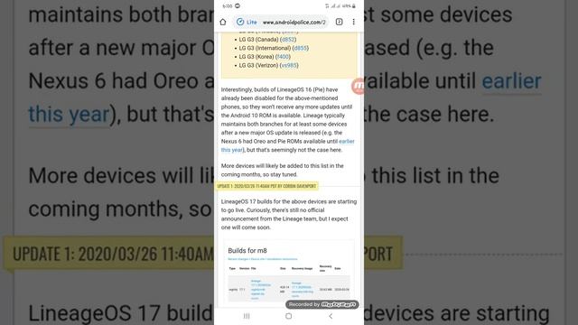 LineageOS 17 (SUPPORTED DEVISES) смотреть онлайн