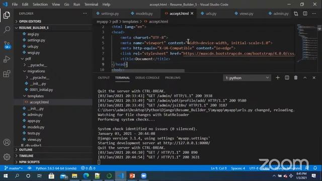How to Build Resume/CV and option to download using Django Project ? смотреть онлайн