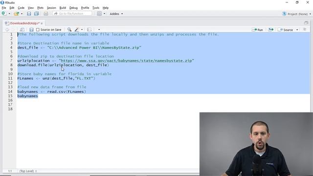 Download and Unzip file in Power BI using R integration смотреть онлайн