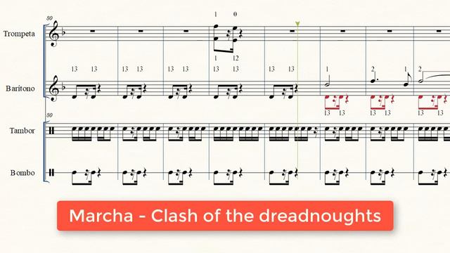 (Partitura Trompeta Marcha) 🎺Clash Of The Dreadnoughts - Royal Marines🎺 смотреть онлайн