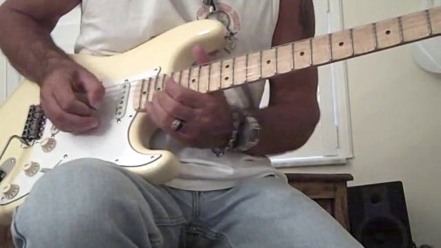 Southern Rock Fusion Style Guitar Riffs using Yngwie Malmsteen Fender Strat смотреть онлайн