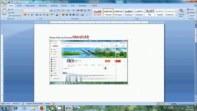 Word 2007: How to insert a screenshot in word смотреть онлайн