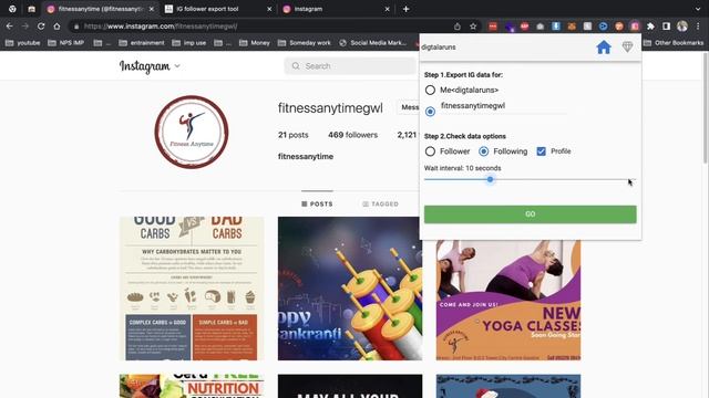 How to Export Instagram Followers and following to Excel смотреть онлайн