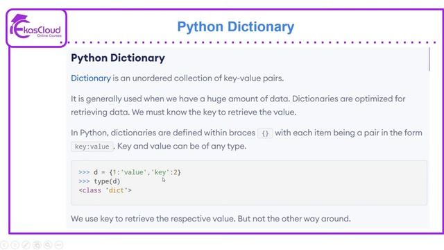 #Python Set and Dictionary | Ekascloud | English смотреть онлайн