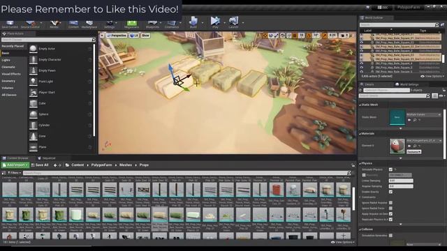 Placing Objects WITH PHYSICS in Unreal Engine! смотреть онлайн