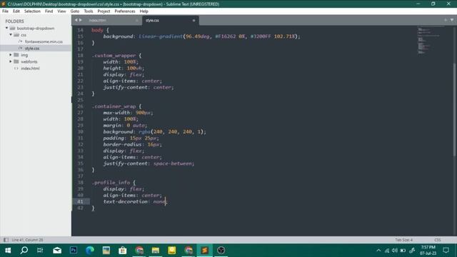 How to make Bootstrap 5 Dropdown menu profile bar with HTML CSS | HTML CSS Bootstrap Dropdown смотреть онлайн