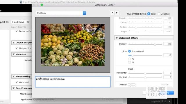 Как поставить свою подпись на фотографии в Adobe Lightroom смотреть онлайн