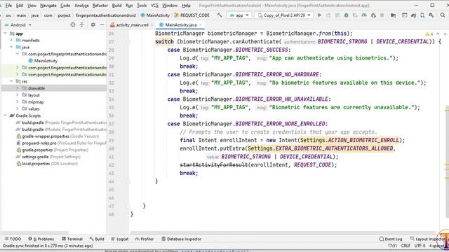 Android Fingerprint Authentication - Lock App - Android App Login Using Fingerprint Android Studio смотреть онлайн