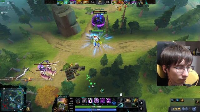 Dota 2 Вич Доктор в пятёрке. Жёстко сноуболим. Я через мидас. Играем втроём. Дос смотреть онлайн