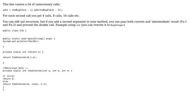Code Review: Improving Fibonacci recursion with BigIntegers (4 Solutions!!) смотреть онлайн