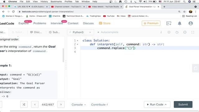 LeetCode:1678. Goal Parser Interpretation || Easy ||Python in Telugu || Beginners Tutorial| Naveen смотреть онлайн