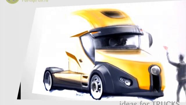 Rendering a car in Photoshop. Car design sketches - Trucks смотреть онлайн