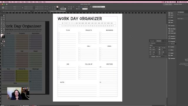 How to Design a Work Day Organizer Printable in InDesign | Step by Step Tutorial | FREE Printable! смотреть онлайн