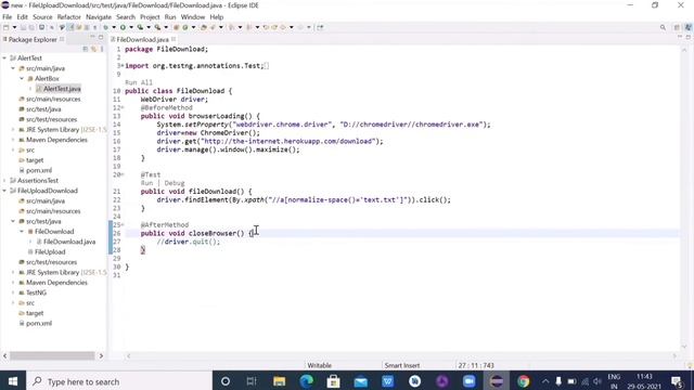File Upload and Download in Selenium, Maven, TestNG with Java смотреть онлайн