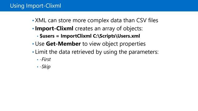 Module 08-Lesson 3: How to Importing Data from Files in PowerShell смотреть онлайн