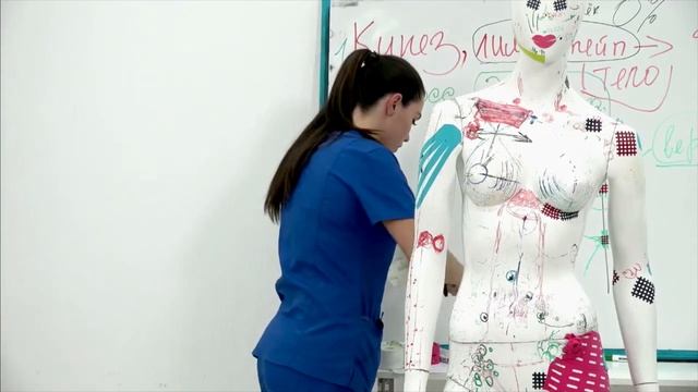 Кинезиотейпирование обвисшей груди (при птозе) смотреть онлайн