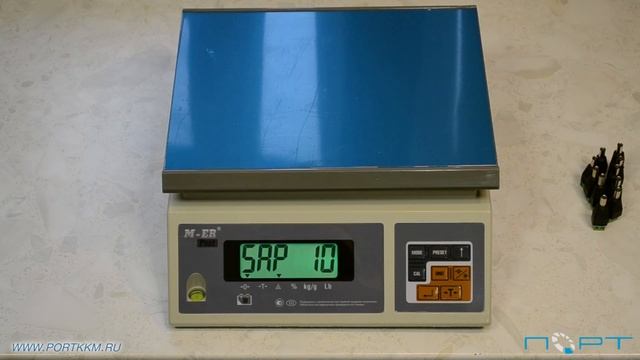 Как работать в счетном режиме на весах M-ER 326C смотреть онлайн