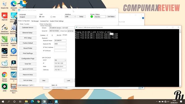 Printer Label Thermal Xprinter XP-D4601B Wifi , Unboxing, instalasi driver usb + wifi , print resi смотреть онлайн