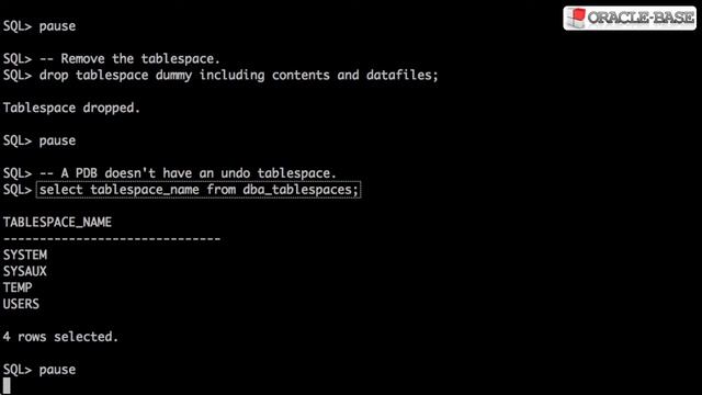 Multitenant : Manage Tablespaces in a Container Database (CDB) and Pluggable Database (PDB) смотреть онлайн