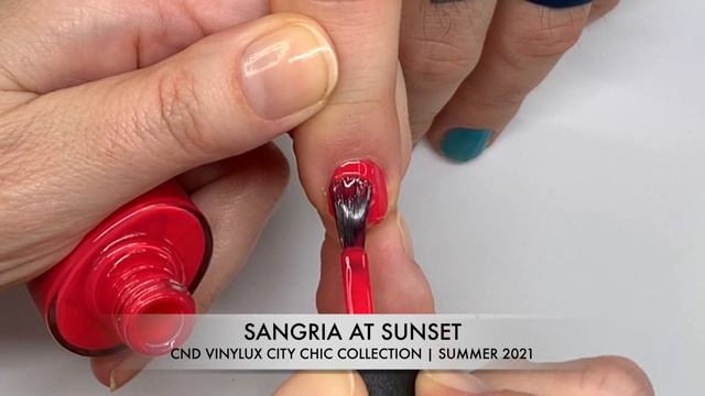 CND VINYLUX | SUMMER CITY CHIC | SUMMER 2021 [Live Swatch On Real Nails]