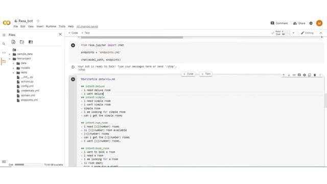 Rasa Chatbot Using Google Colab | Part - 3 | Hotel Chatbot | Customization | Adding Conversations
