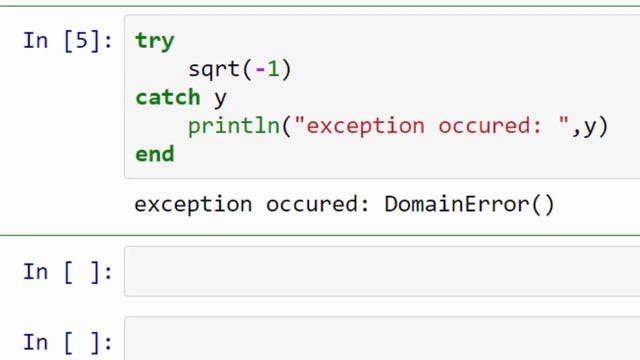 Julia Tutorial - 10. Exception Handling смотреть онлайн