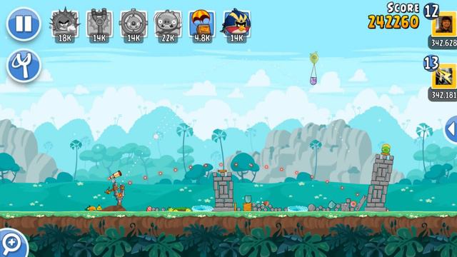Angry Birds Friends Tournament All Levels Week 331-B MOBILE Highscore POWER-UP walkthrough смотреть онлайн