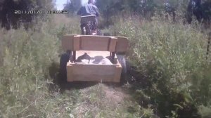 Минитрактор из мотоблока Нева мб1, адаптор  Часть 6.