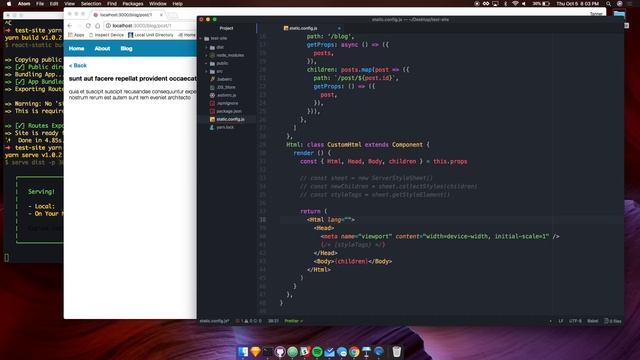 React Static - A progressive static-site framework for React @ OgdenJS смотреть онлайн