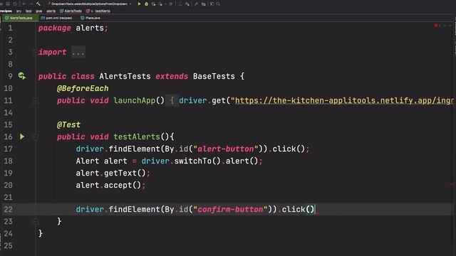 How To Interact With Browser Alerts Using Selenium Java - Test Automation Cookbook смотреть онлайн