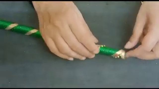 How to make Krishna Basuri/Flute at home|Basuri decoration at home for Janmashtami|DIY flute craft смотреть онлайн