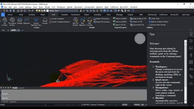 BricsCAD Tutorial: Creating Digital Terrain Models (TIN) in BricsCAD Pro V21 | CADPower & GeoTools смотреть онлайн