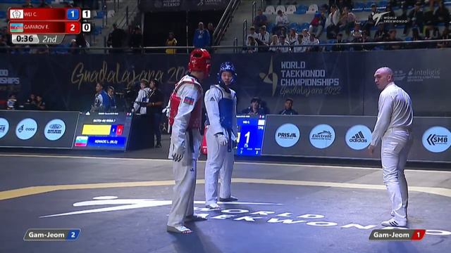 502 M-74kg R-64 WEI Cheng-chi TPE ? vs ? GAFAROV Eltaj AZE I Guadalajara 2022 WT Championships смотреть онлайн