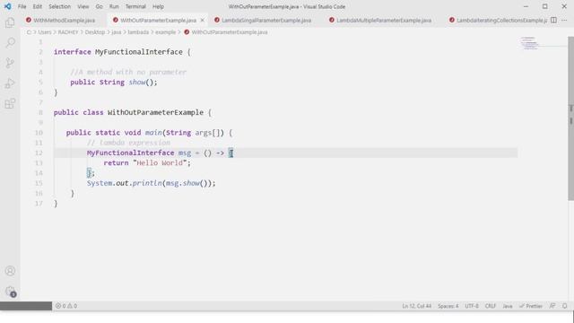 Lambda expression in java | Examples | #Lambda | #YouTube смотреть онлайн