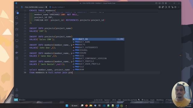 ORACLE DATABASE TUTORIAL #18 FULL OUTER JOIN смотреть онлайн