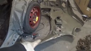 Кузовной ремонт. замена крыла Hyundai Elantra