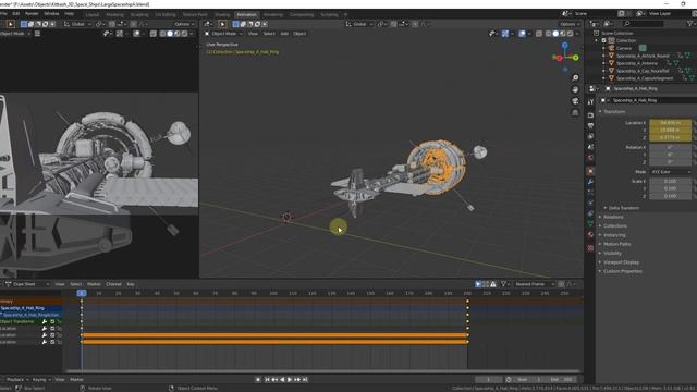 Animating LOCATION AND ROTATION in Blender - Blender Beginner Movement Animation Tutorial смотреть онлайн
