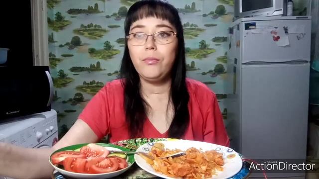 Мукбанг | Тушёная капуста и овощи* STEWED CABBAGE AND VEGETABLES /Болтаем