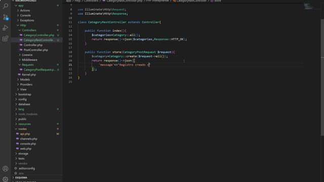 13 CRUD API REST Laravel 9 - Postman смотреть онлайн