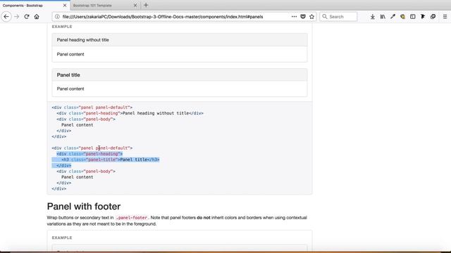 Bootstrap 3.3.7 in Arabic #37 Panels смотреть онлайн