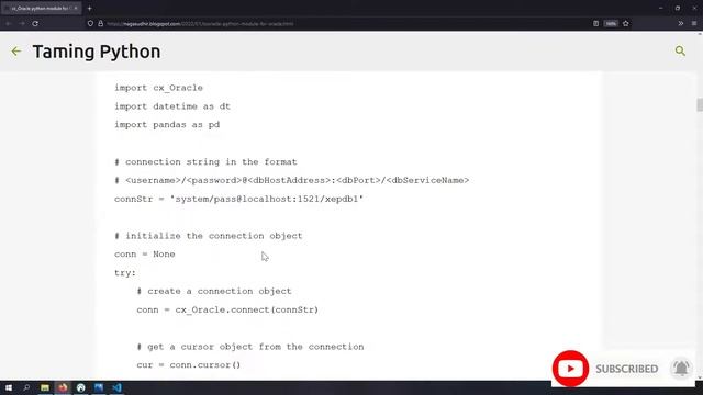 Insert pandas Dataframe into Oracle database using python cx_Oracle смотреть онлайн