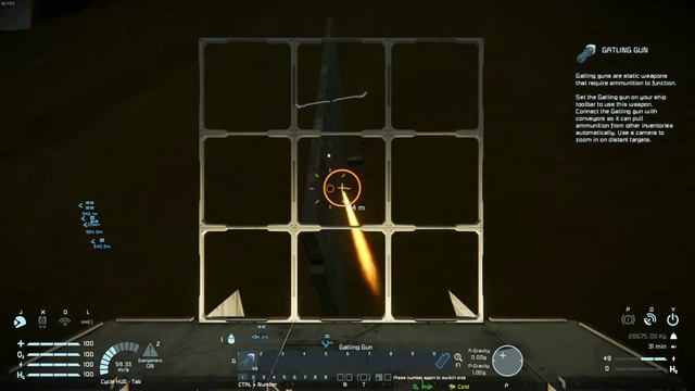 Space Engineers - Testing new toy, "Gyro Gunsight" script смотреть онлайн